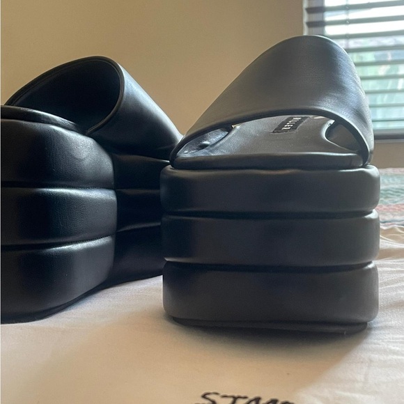 Simon Miller Puffed Blackout Platform Slide Sandals - Picture 3 of 4